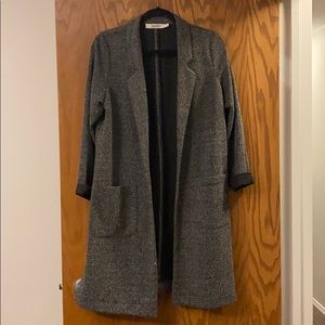 Textured knit coatigan